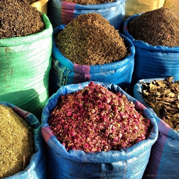 Spices in the souks of Marakkesh