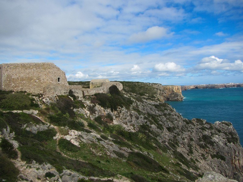 Fortaleza de Belixe Views with cliff, sea and clouds