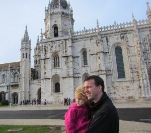 Outside Jerónimos Monastery