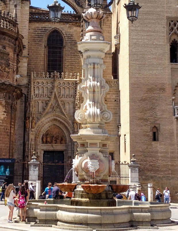 Gathering at the fountain Seville