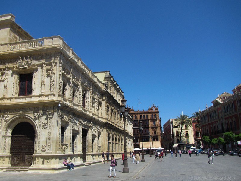 The wide streets of Seville