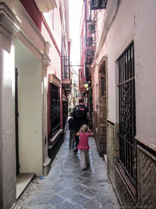 Wandering through the winding streets of Seville