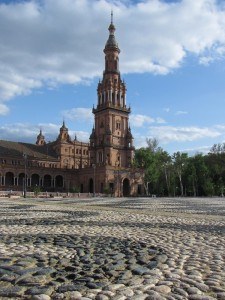 Cobbles at the Plaza de Espana
