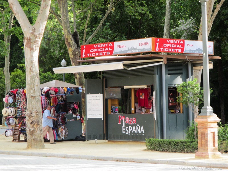 Entrance booth to the Plaza de Espana