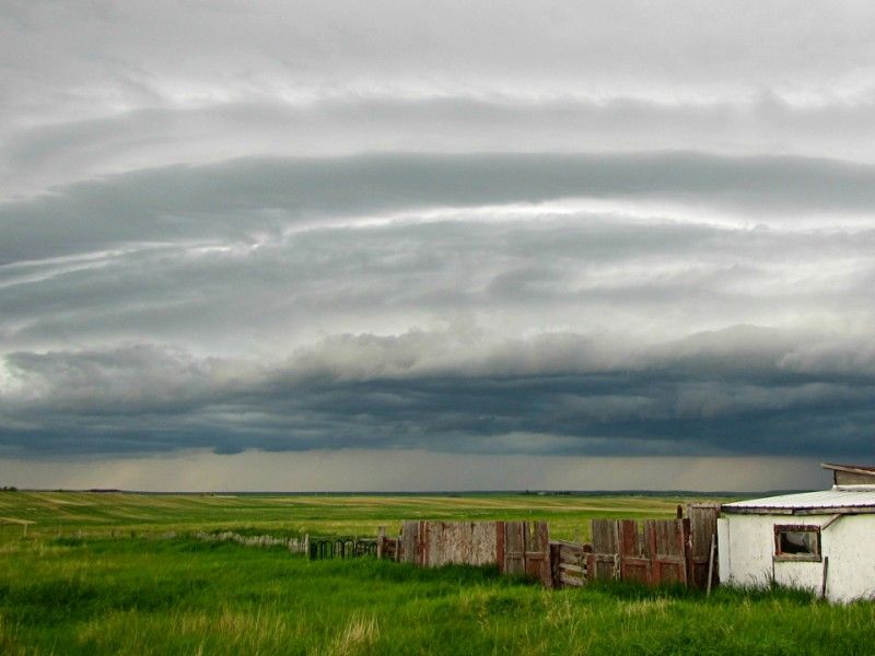 Storm Clouds Over Central Alberta