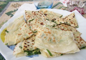 Spinach and Feta Borek, the Turkish version of quesadilla