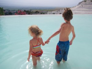 The Barefoot Nomad Kids Overlooking Pamukkale