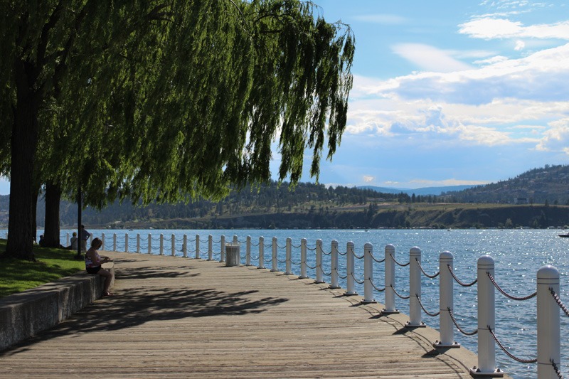 Kelowna Waterfront Park Overlooking Lake Okanagan