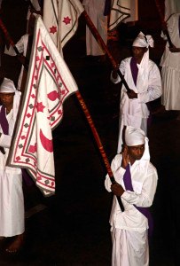 Sri Lank Esala Perahera flag bearer