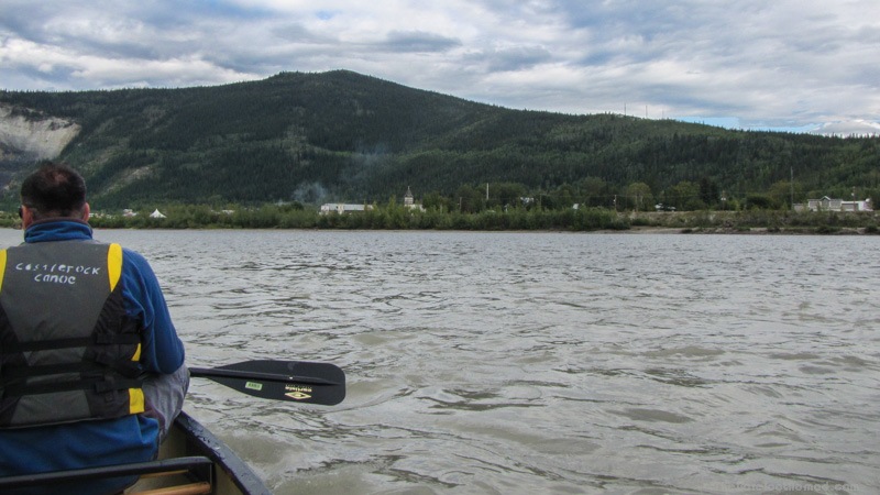 View of Dawson City from the Yukon River