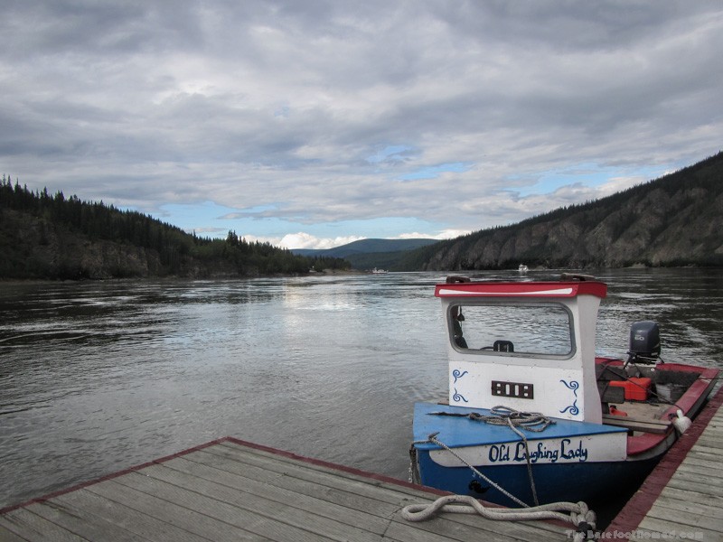 Yukon River with Klondike Spirit and the Dawson Ferry