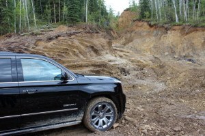 Our Yukon Denali getting a little dirty searching for gold
