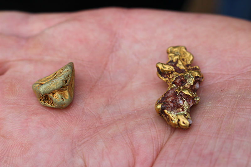 Gold Nuggets from the current strip they mined