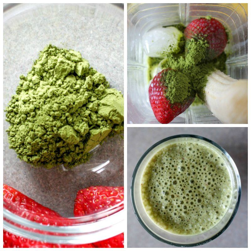 Silk Cream Cashew Green Tea Matcha Berry Smoothie