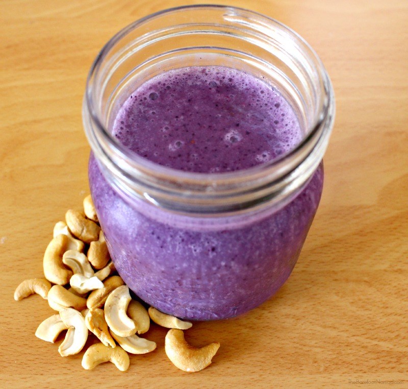 Silk Creamy Cashew Blueberry Smoothie