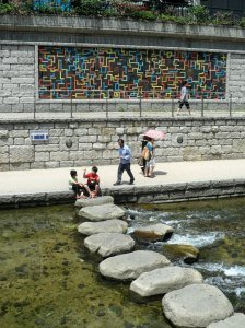 Cheonggyecheon Stream Seoul Korea