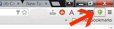 Tripcipe Chrome Plugin On Bookmarks Bar