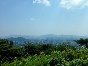 View from Bukhaksan Seoul Koreav