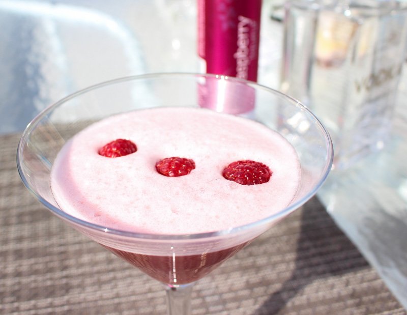 Okanagan Martini 3 Raspberries on Top Okanagan Spirits Craft Distillery