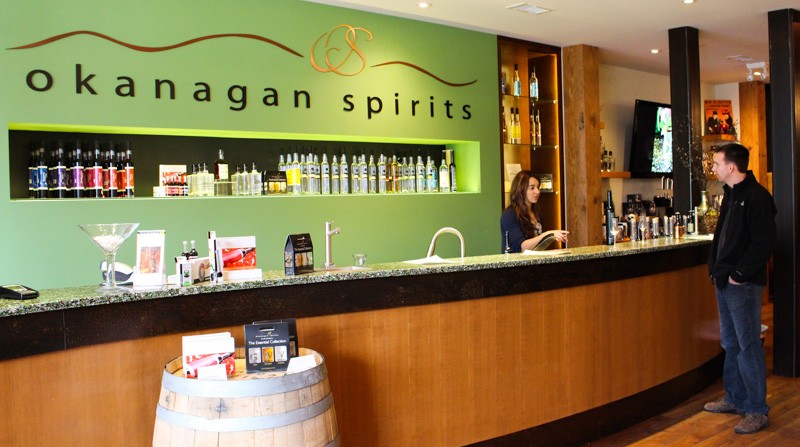 Okanagan Spirits Craft Distillery front Counter