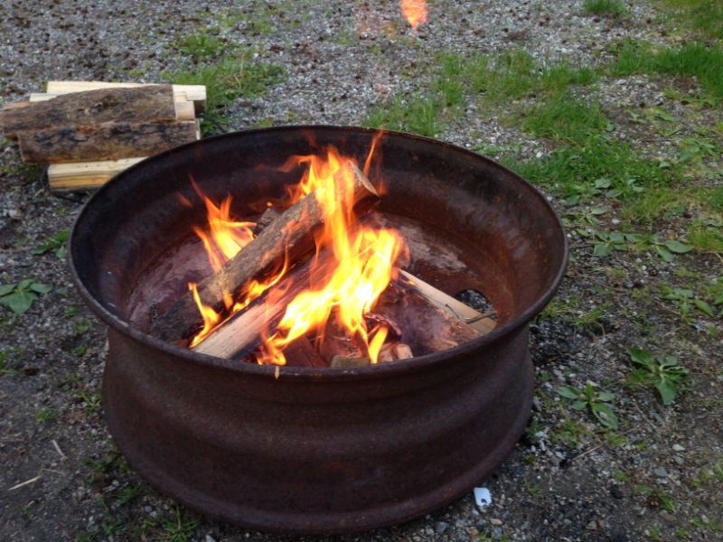 Roasting Marshmallows Sicamous KOA