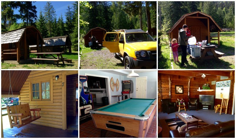 Sicamous KOA cabins and amenities