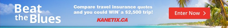 Enter to win a $2,500 travel voucher from KANETIX.ca