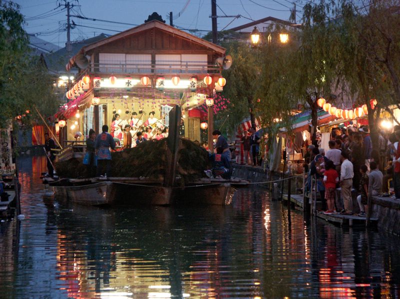 Festival barge in Yanagawa Japan