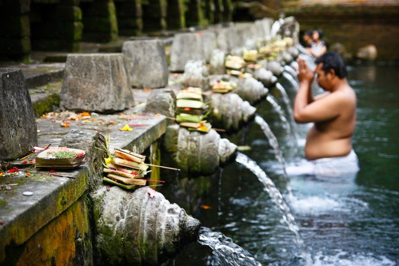 The Temple of Pura Tirta Empul Bali in Bali