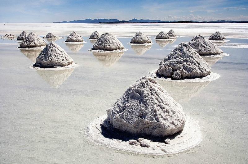 Salt pyramids by Francisco Orts