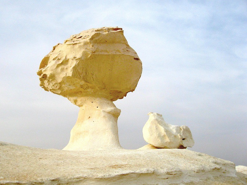 White Desert mushroom formation. Photo by