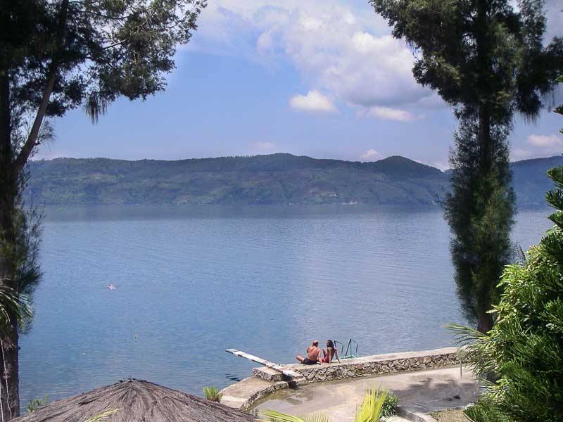 Samosir Island on Lake Toba in Sumatra