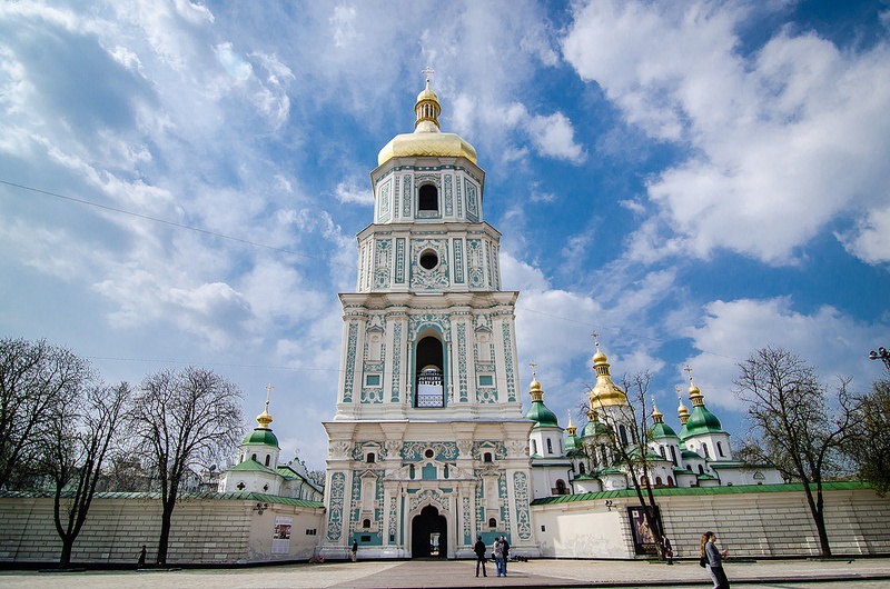 10 must visit places in Ukraine Sofiiska Square Bell Tower in Kiev Ukraine