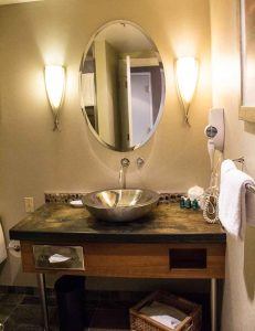 Posh comfy bathrooms at Harrison Hot Springs Resort and Spa
