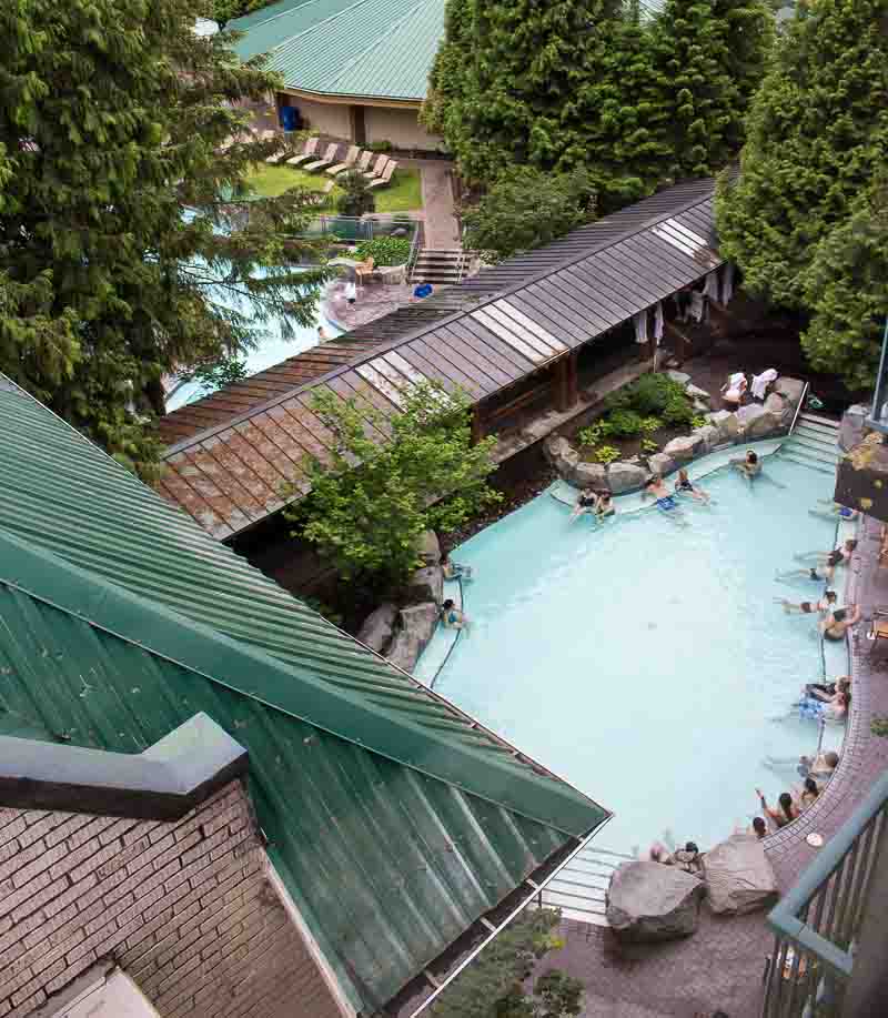 The adult only pool at Harrison Hot Springs Resort