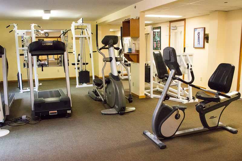 The gym at Harrison Hot Springs Resort