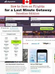 How to Save on Flights for Your Last Minute Getaway Canadian Edition search
