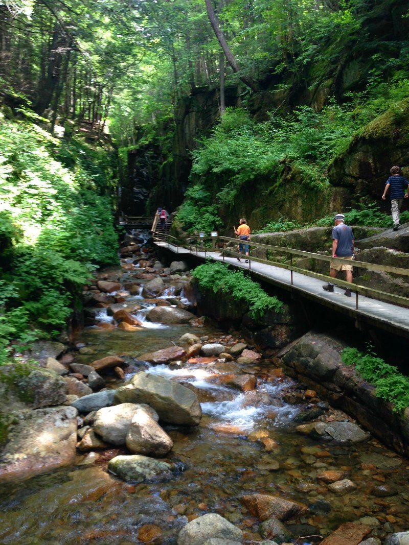 New Hampshire Flume Gorge in Franconia State Park