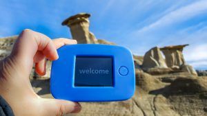 Using the 4G Tep at the Drumheller Hoodoos in Alberta, Canada