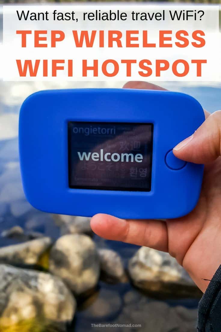 Want fast, reliable travel WiFi from a WiFi hotspot? Read the post to see our review and test of the the popular Tep wireless Wifi hotspot
