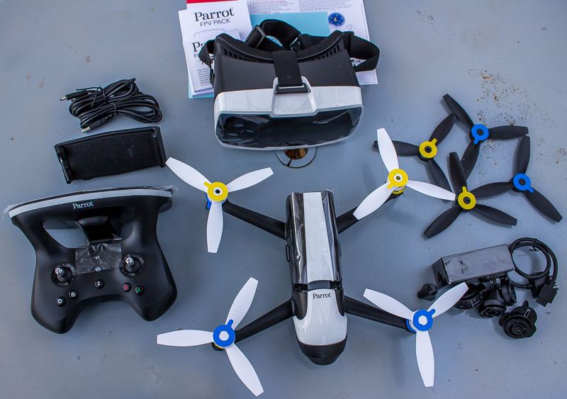 Parrot Bebop 2 Drone FPV Pack all Unboxed