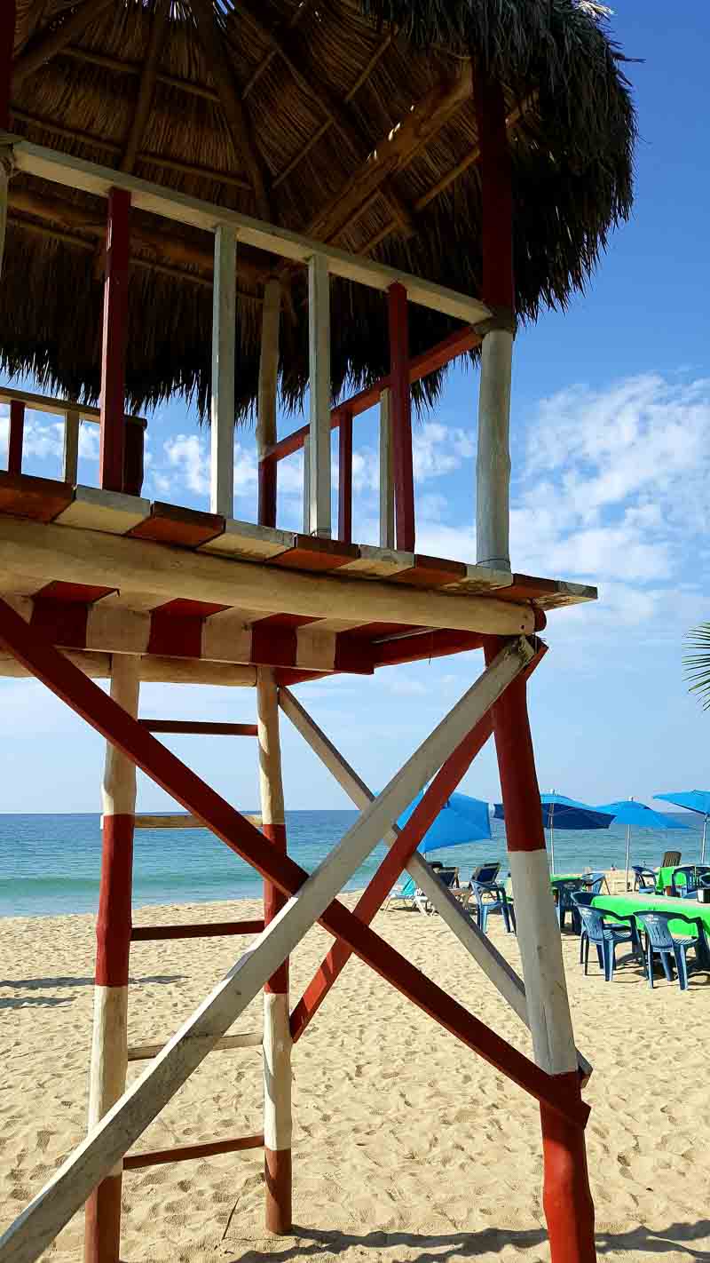 San Pancho lifeguard tower what to do in the Riviera Nayarit Mexico