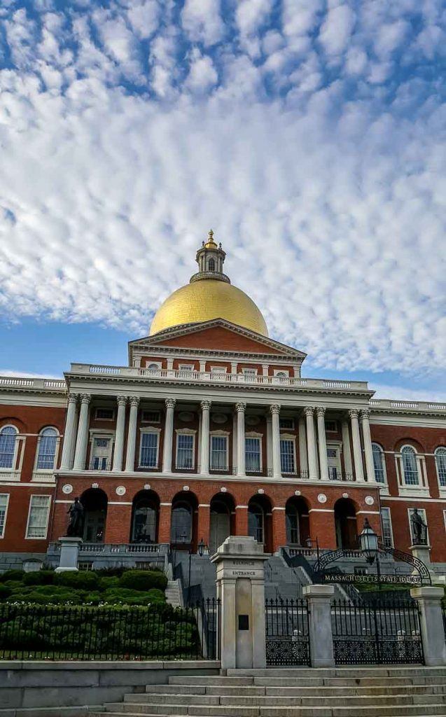 A Girlfriend's Getaway in Boston, at the Massachusetts State House in Boston, part of the Freedom trail