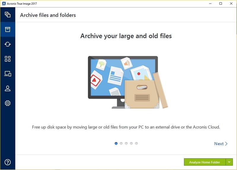 Starting Acronis True Image 2017 Review