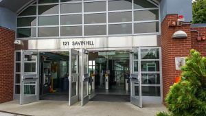Savin Hill Boston T Station on a girls getaway
