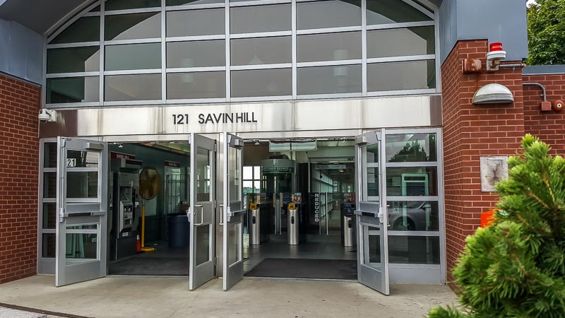 Savin Hill Boston T Station on a girls getaway