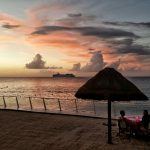 Sunset from our Family Suite Cozumel Palace Riviera Maya