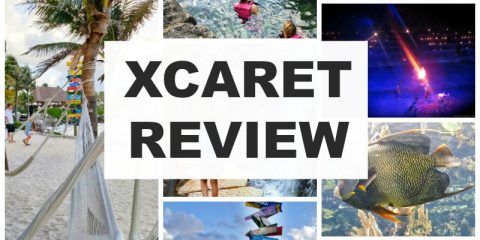 Our Review of Xcaret in Cancun Mexico. Includes how to get to Xcaret, the underground river, the Espectacular night show, plus restaurant and attractions.