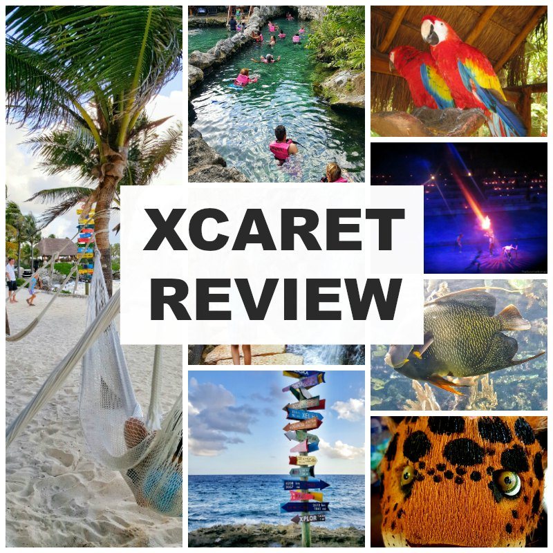 Our Review of Xcaret in Cancun Mexico. Includes how to get to Xcaret, the underground river, the Espectacular night show, plus restaurant and attractions.