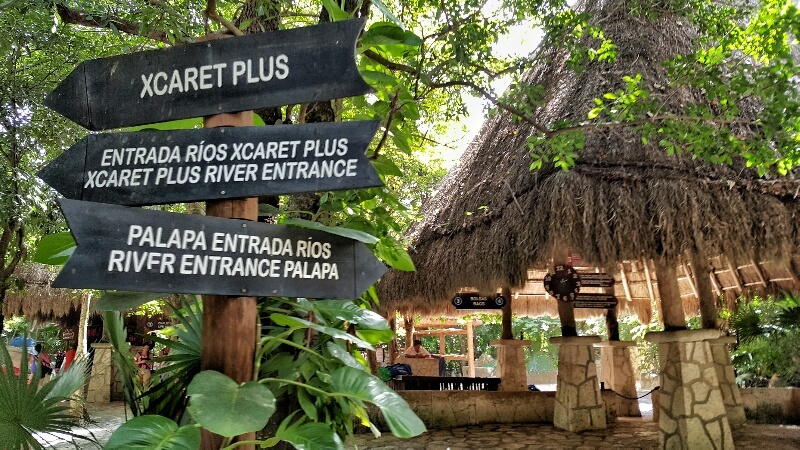 Xcaret Plus River entrances